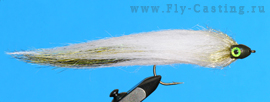Furabou Strearmer White щука нахлыстом, ловля щуки нахлыстом, стримеры для щуки