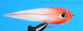 Red Head Ghost Fiber Streamer щука нахлыстом, ловля щуки нахлыстом, стримеры для щуки
